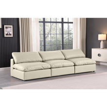Comfy Cream Vegan Leather Modular Sofa