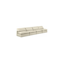 Comfy Cream Vegan Leather Modular Sofa
