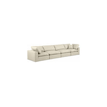 Comfy Cream Vegan Leather Modular Sofa