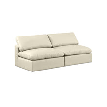 Comfy Cream Vegan Leather Modular Sofa