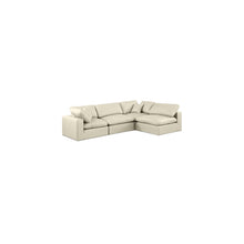 Comfy Cream Vegan Leather Modular Sectional