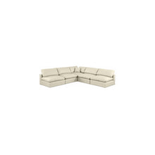 Comfy Cream Vegan Leather Modular Sectional