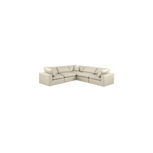 Comfy Cream Vegan Leather Modular Sectional