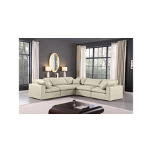 Comfy Cream Vegan Leather Modular Sectional