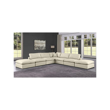 Comfy Cream Vegan Leather Modular Sectional