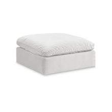 Comfy Cream Velvet Modular Ottoman
