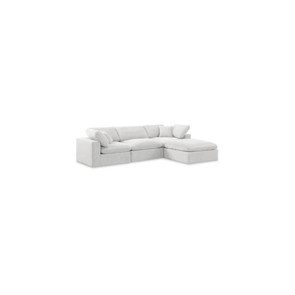Comfy Cream Velvet Modular Sectional