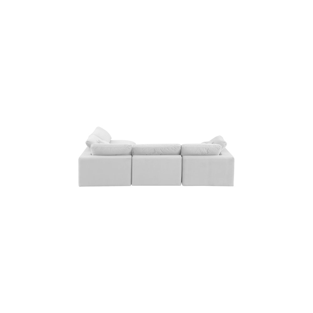 Comfy Cream Velvet Modular Sectional