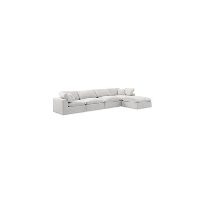 Comfy Cream Velvet Modular Sectional
