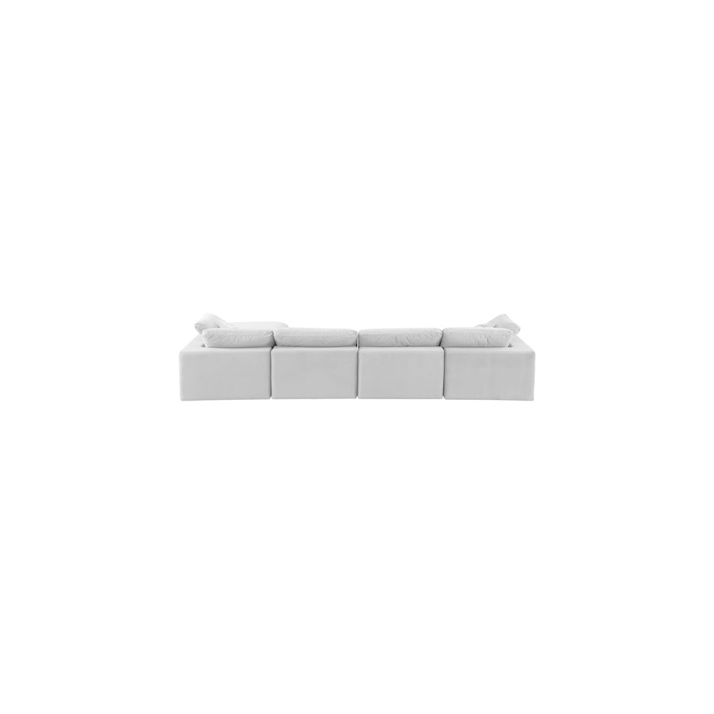 Comfy Cream Velvet Modular Sectional