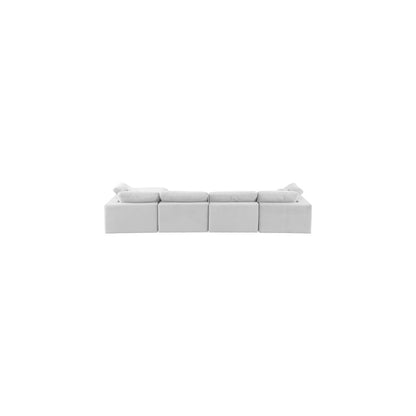 Comfy Cream Velvet Modular Sectional