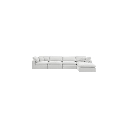 Comfy Cream Velvet Modular Sectional