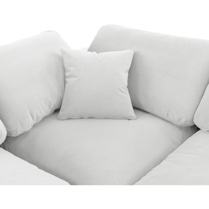 Comfy Cream Velvet Modular Sectional