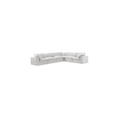 Comfy Cream Velvet Modular Sectional
