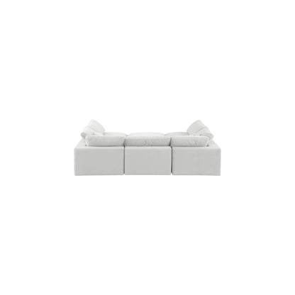 Comfy Cream Velvet Modular Sectional
