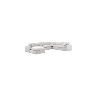 Comfy Cream Velvet Modular Sectional