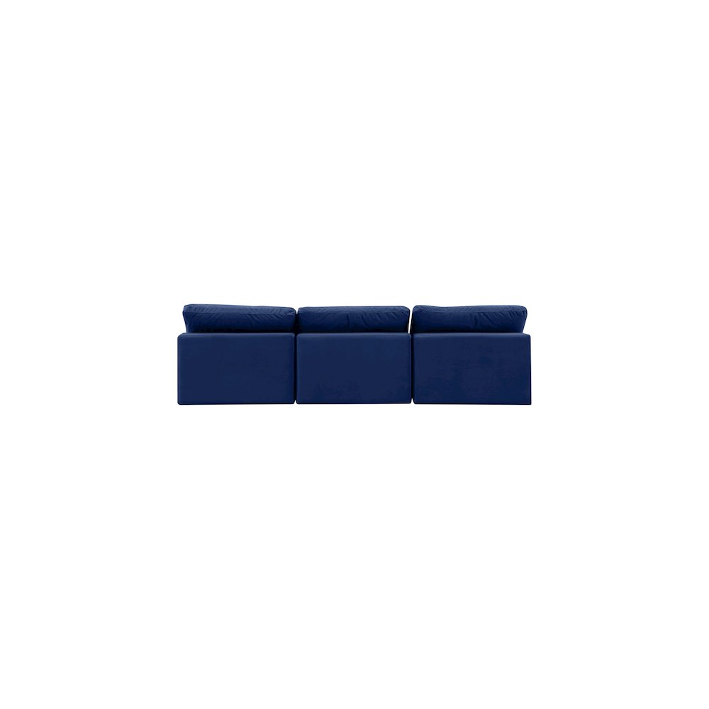 Comfy Navy Velvet Modular Sofa
