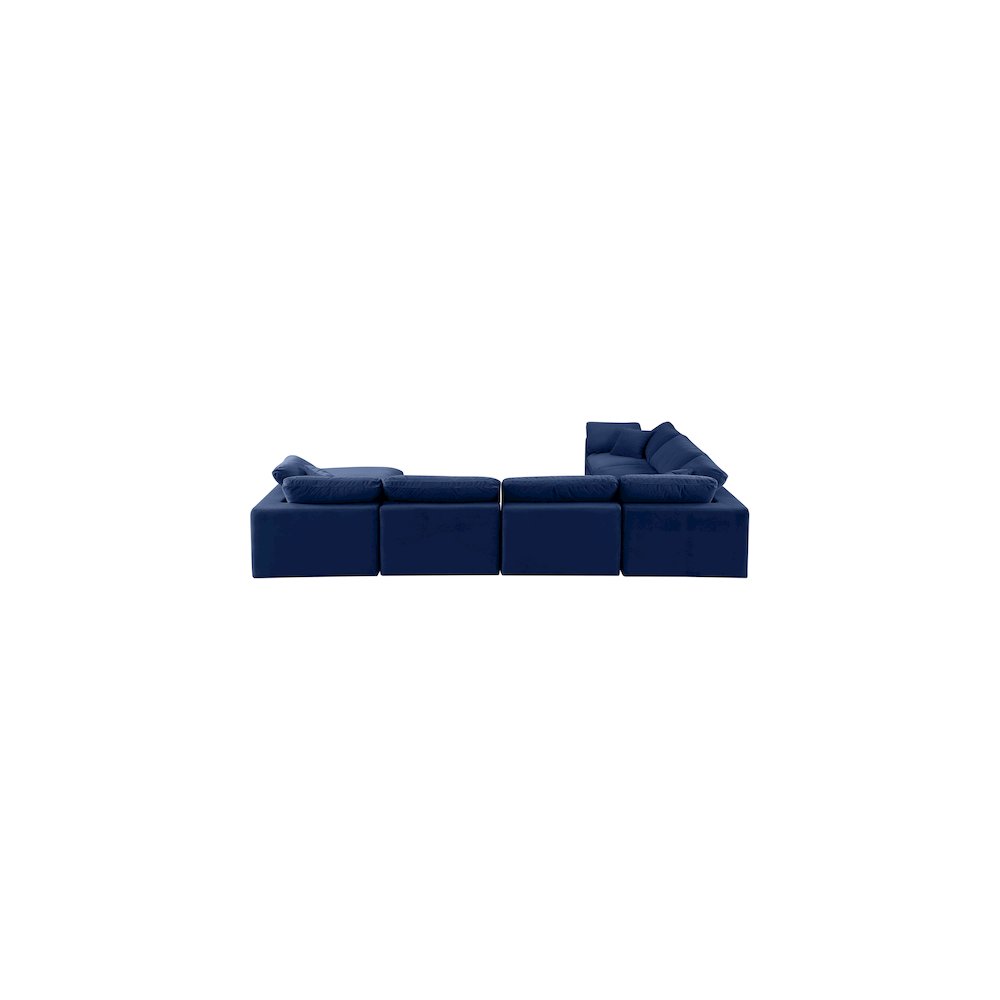 Comfy Navy Velvet Modular Sectional