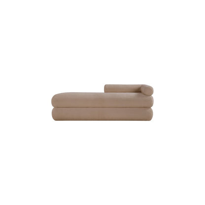 Kennedy Beige Faux Shearling Teddy Fabric Bench
