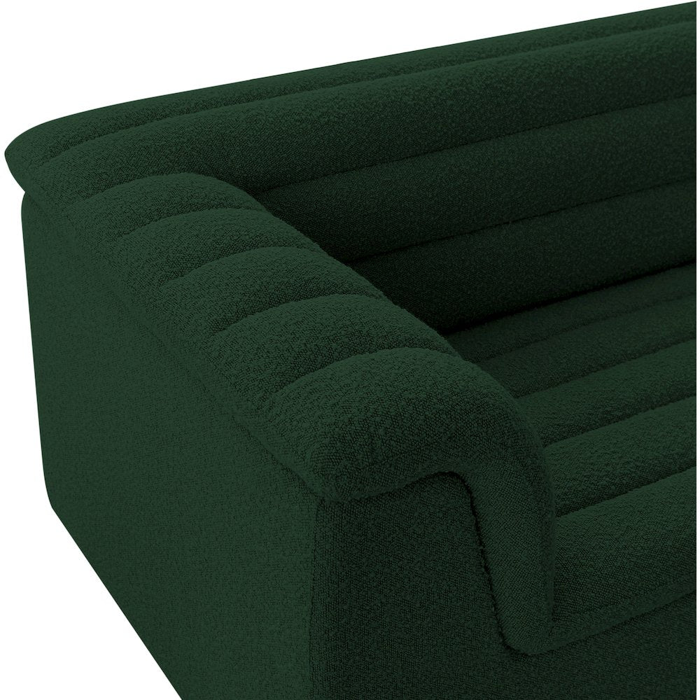 Cascade Green Boucle Fabric Chair