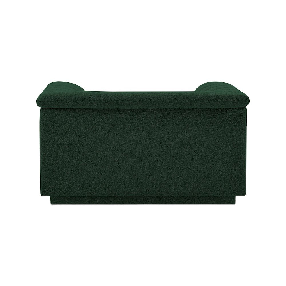 Cascade Green Boucle Fabric Chair