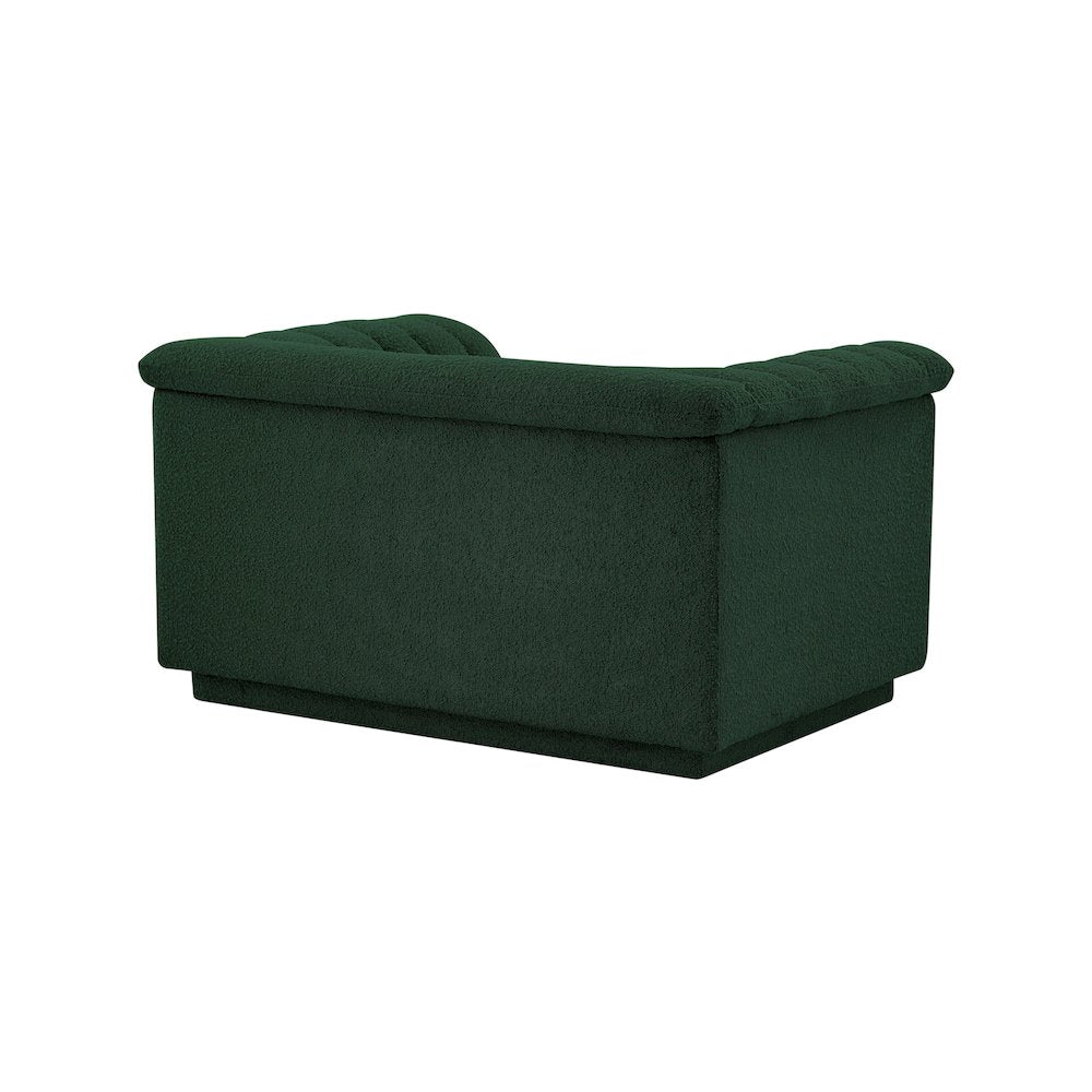 Cascade Green Boucle Fabric Chair