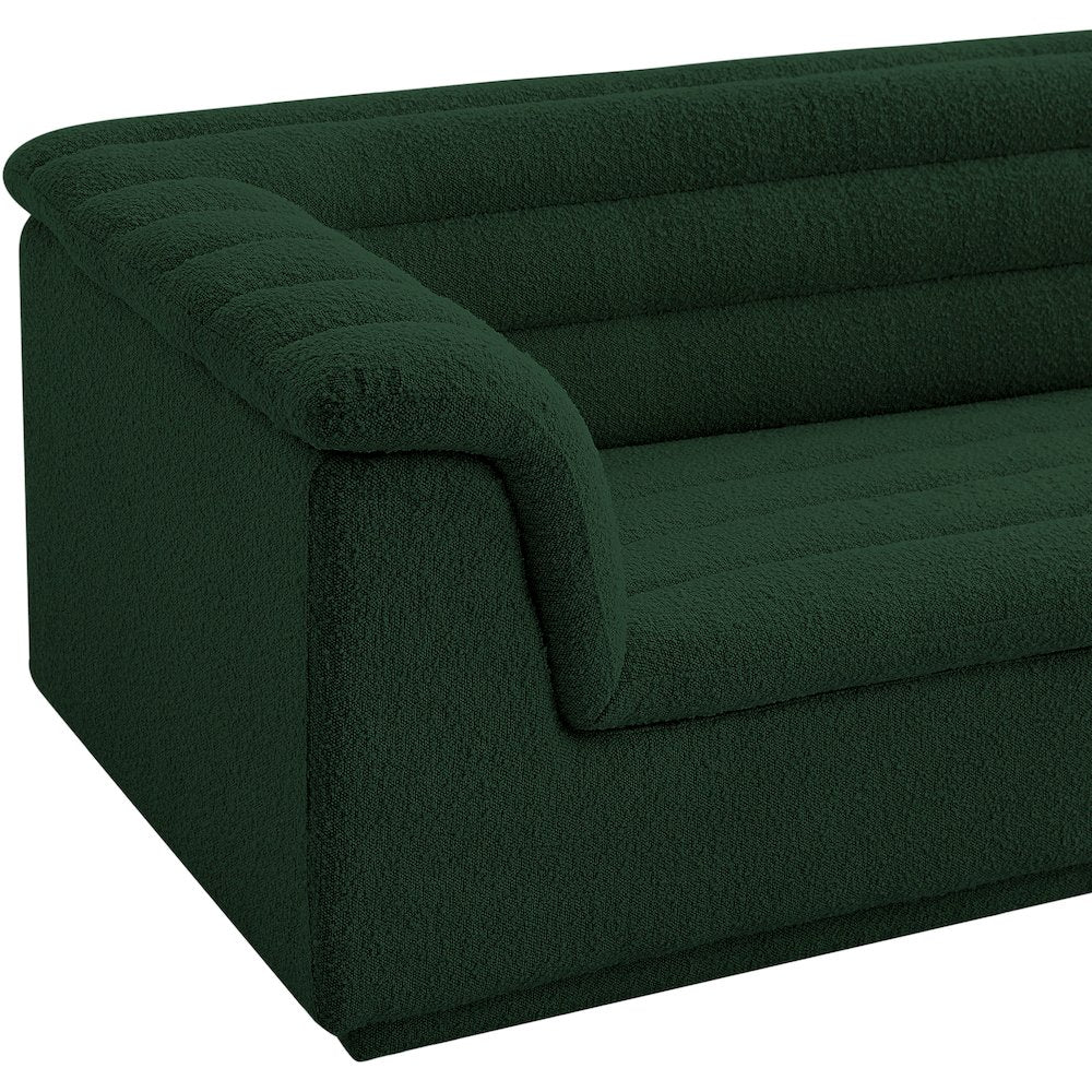 Cascade Green Boucle Fabric Chair