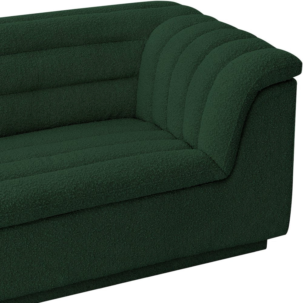 Cascade Green Boucle Fabric Chair