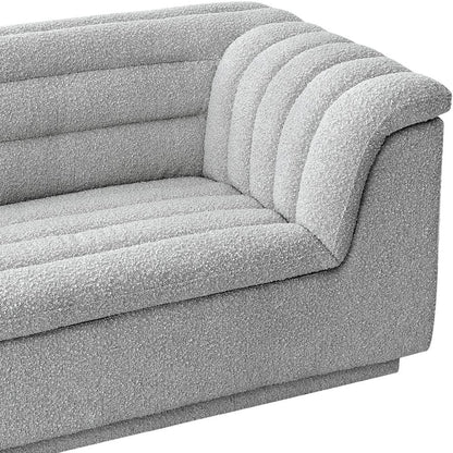 Cascade Grey Boucle Fabric Chair