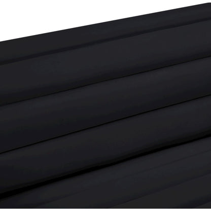 Cascade Black Velvet Fabric Loveseat