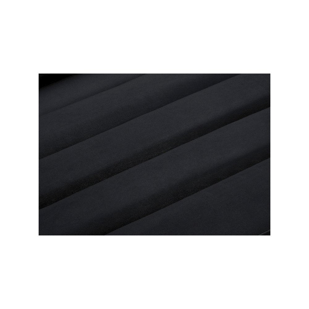 Cascade Black Velvet Fabric Sofa