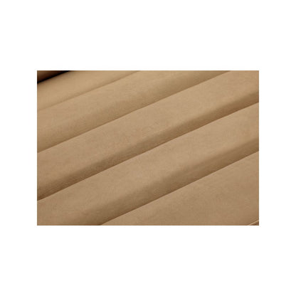 Cascade Camel Velvet Fabric Loveseat