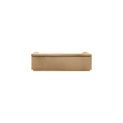 Cascade Camel Velvet Fabric Sofa