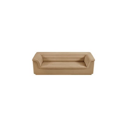 Cascade Camel Velvet Fabric Sofa