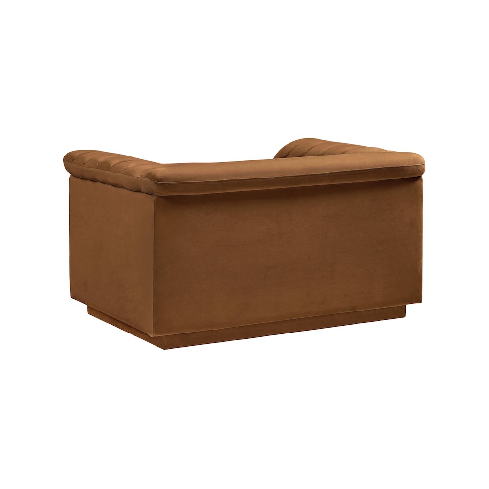 Cascade Saddle Velvet Fabric Chair