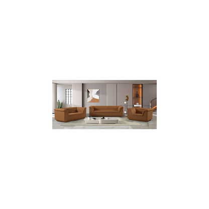 Cascade Saddle Velvet Fabric Loveseat