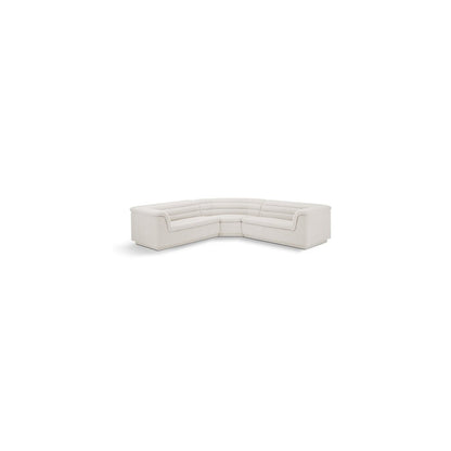 Cascade Cream Boucle Fabric Modular Sectional