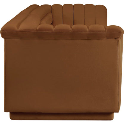 Cascade Saddle Velvet Fabric Modular Sofa