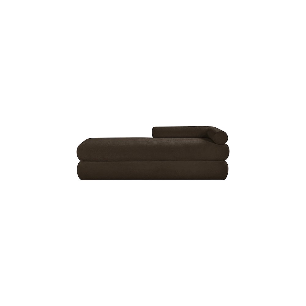 Kennedy Brown Chenille Fabric Bench