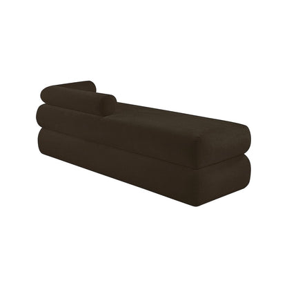 Kennedy Brown Chenille Fabric Bench