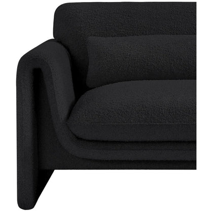 Stylus Black Boucle Fabric Chair