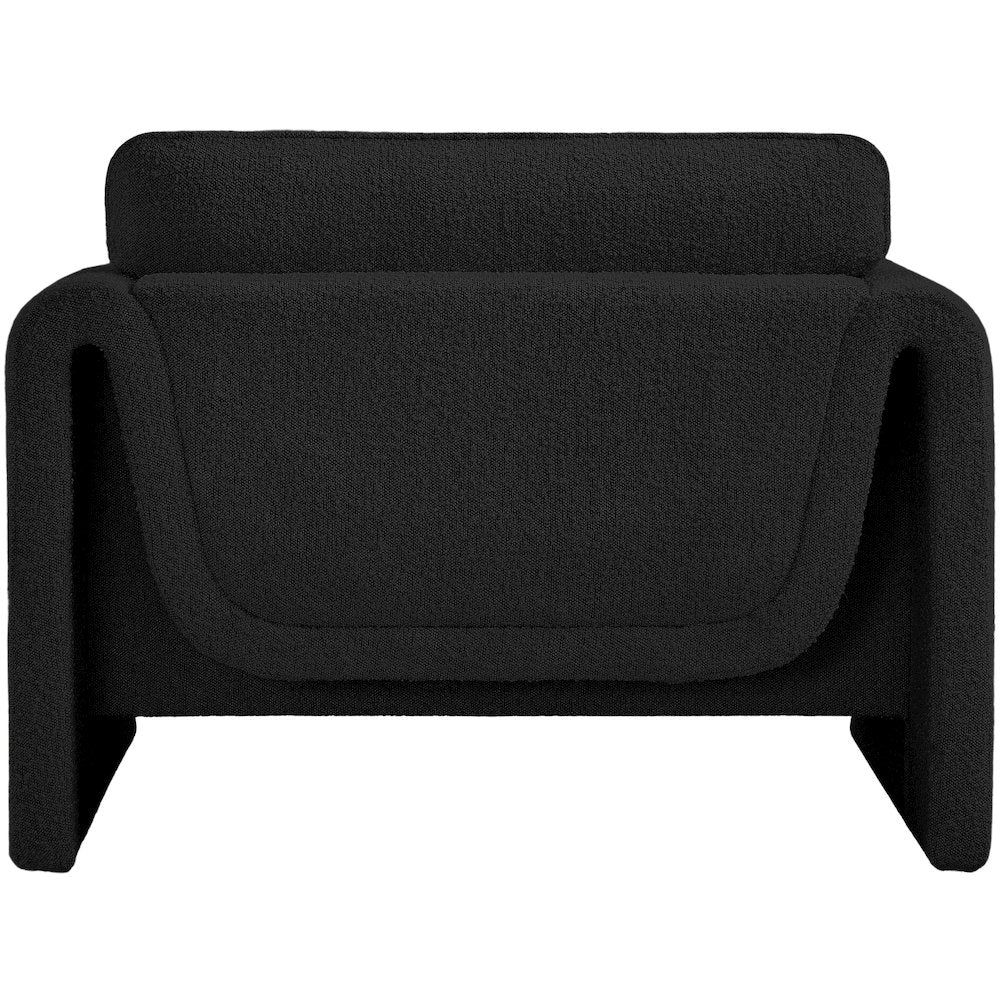 Stylus Black Boucle Fabric Chair