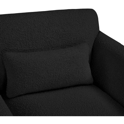 Stylus Black Boucle Fabric Chair