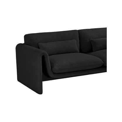 Stylus Black Boucle Fabric Sofa