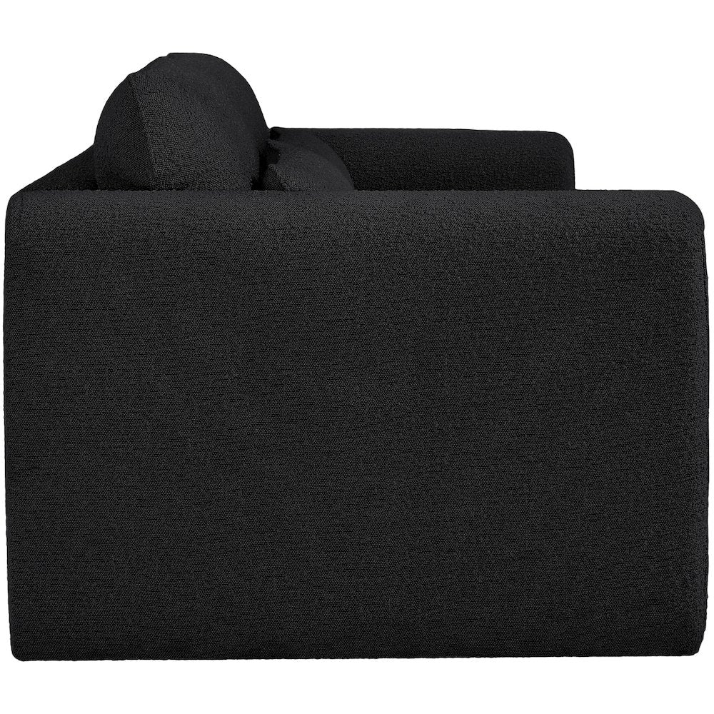 Stylus Black Boucle Fabric Sofa