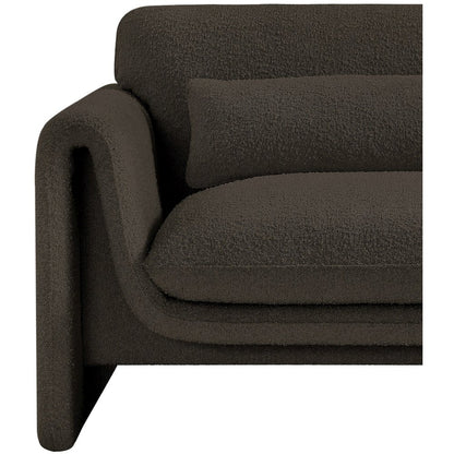 Stylus Brown Boucle Fabric Chair