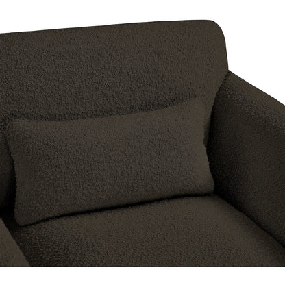 Stylus Brown Boucle Fabric Sofa