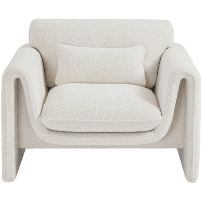 Stylus Cream Boucle Fabric Chair