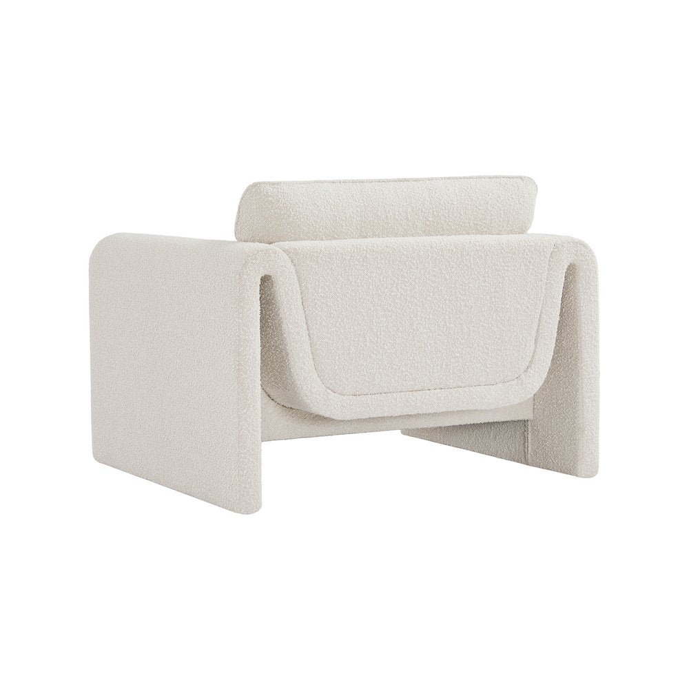 Stylus Cream Boucle Fabric Chair