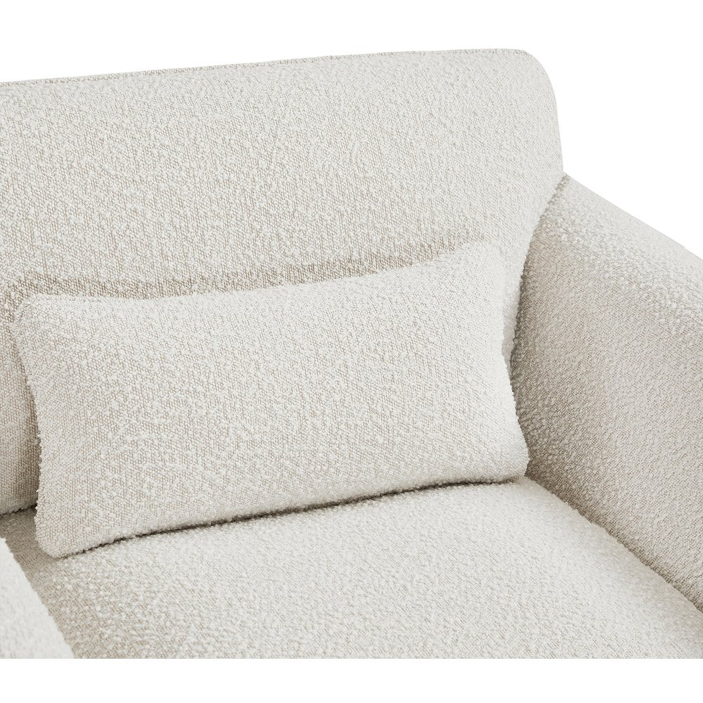 Stylus Cream Boucle Fabric Chair
